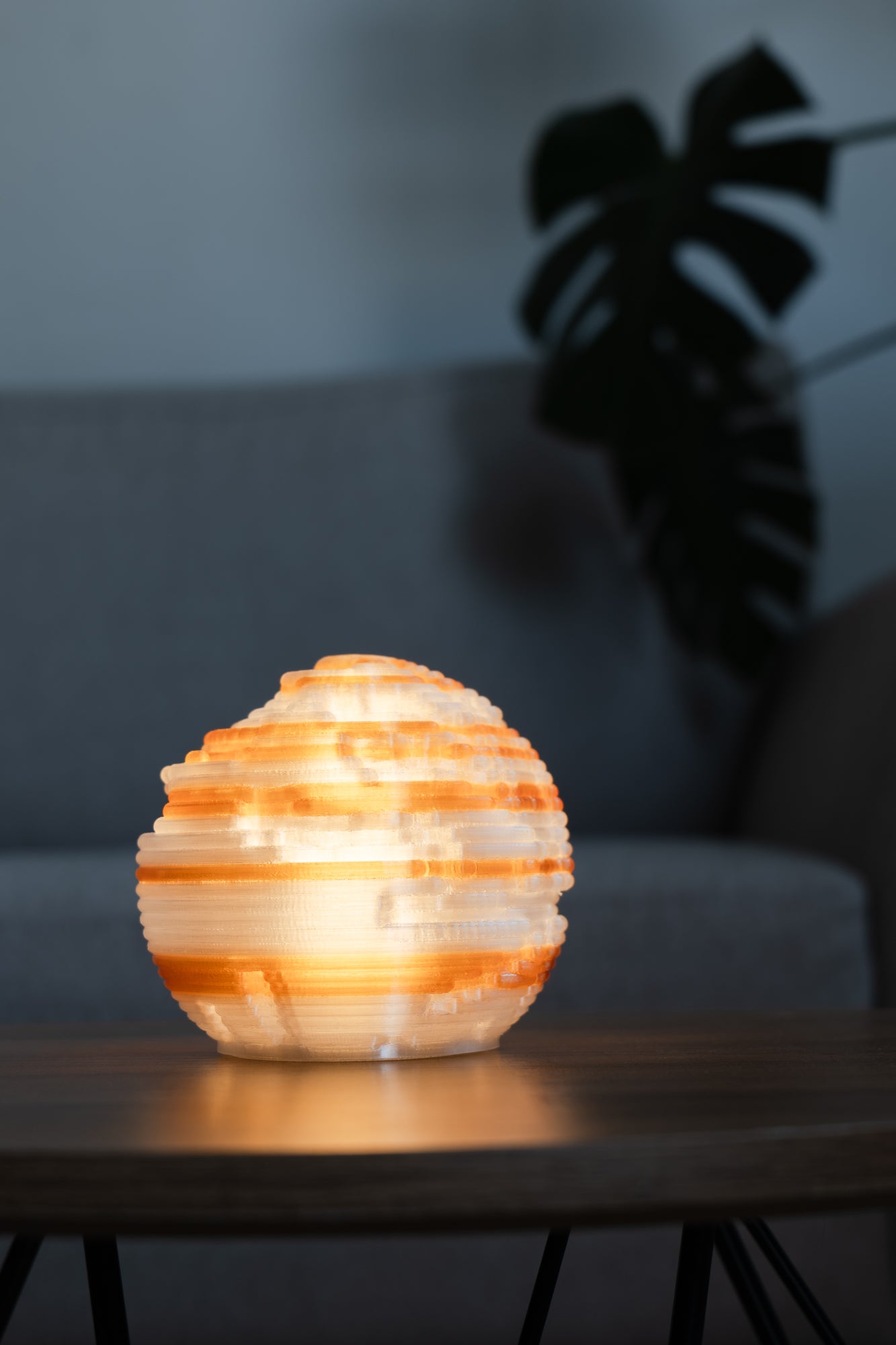 O13-s Erosion Sculpted Mini Lamp
