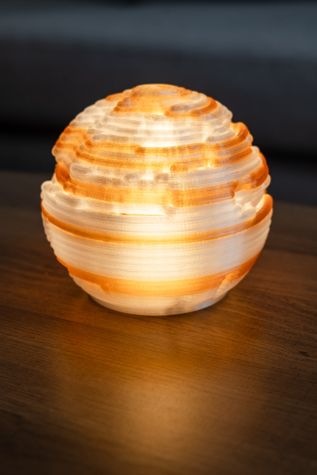O13-s Erosion Sculpted Mini Lamp
